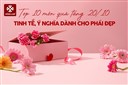 Top 10 món quà 20/10 tinh tế, ý nghĩa dành cho phái đẹp